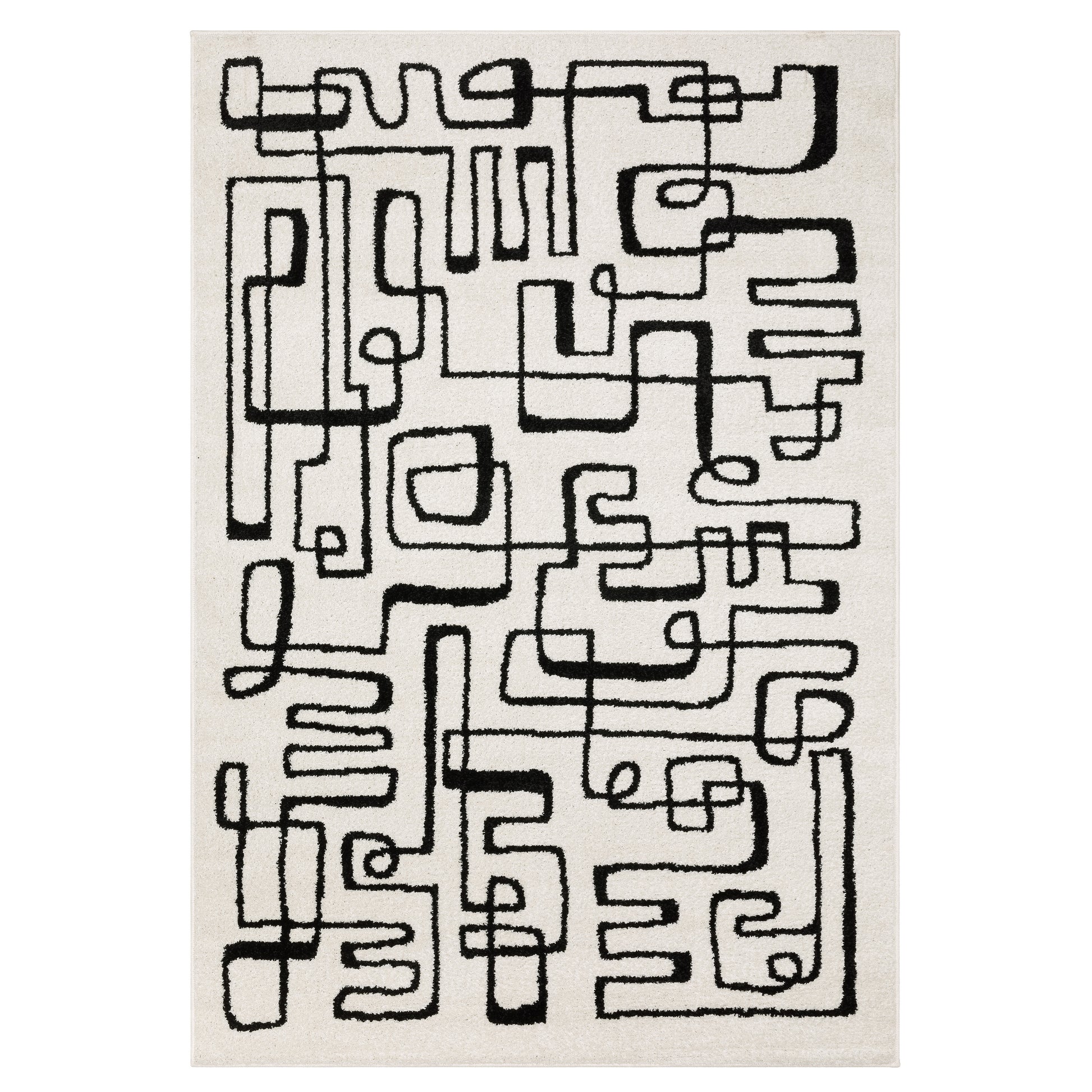 Quinn QUI11 Beige Abstract Rug