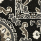 Raylan RAY05 Black Trefoil Rug