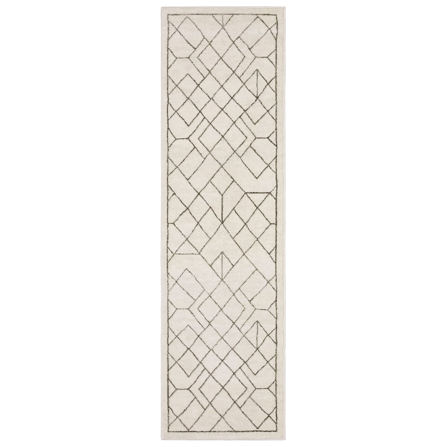 Raylan RAY06 Ivory Geometric Rug