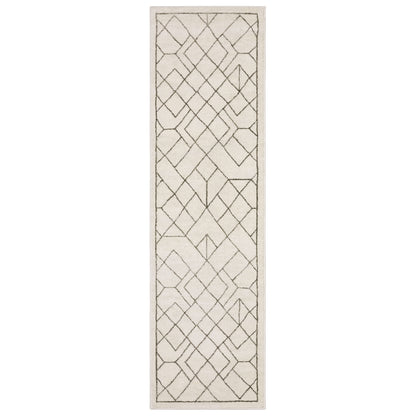Raylan RAY06 Ivory Geometric Rug
