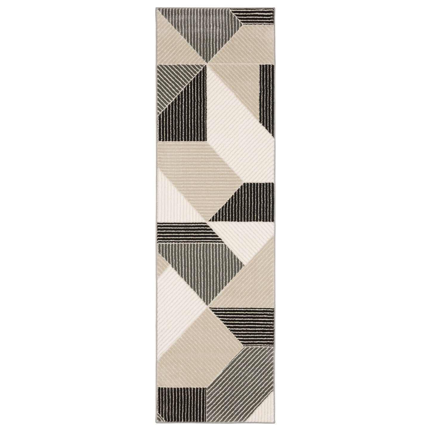 Raylan RAY07 Ivory Geometric Rug