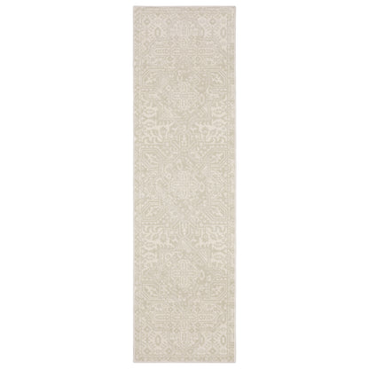Raylan Ray09 Ivory/ Ivory Medallion Oriental Rug