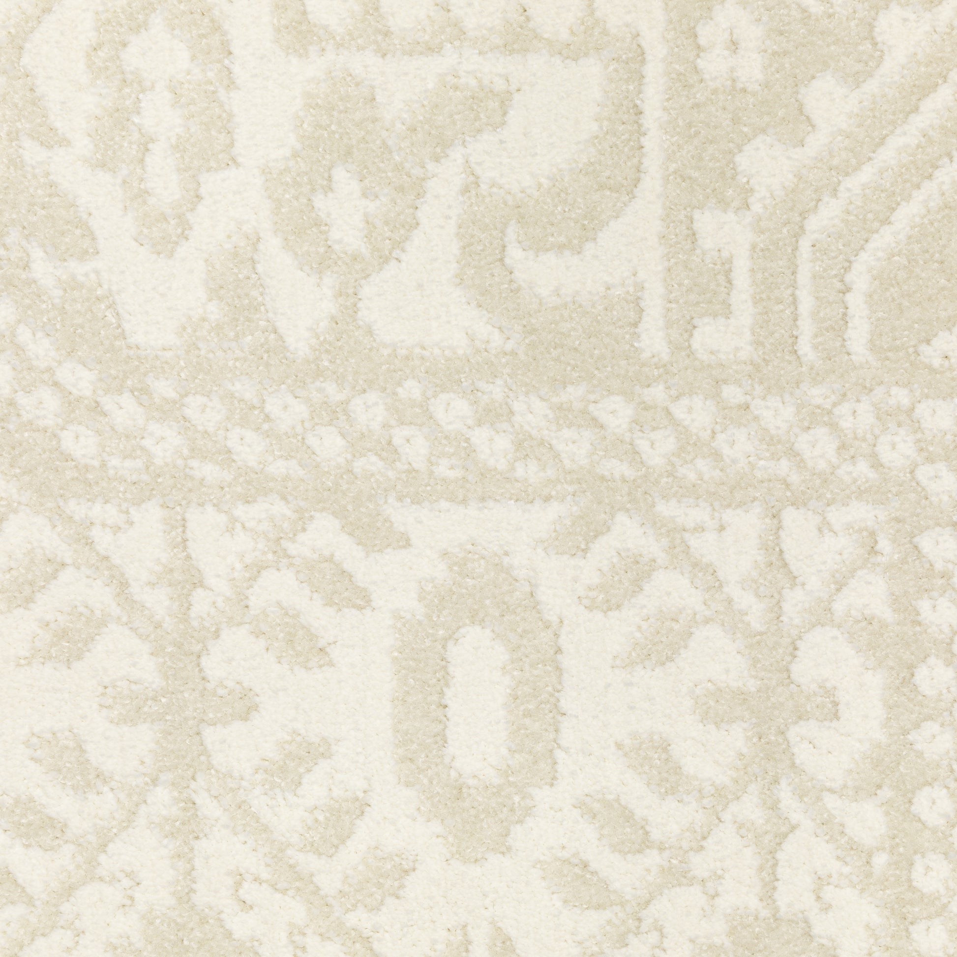 Raylan Medallion Ivory/ Ivory Oriental Cut Pile Rug