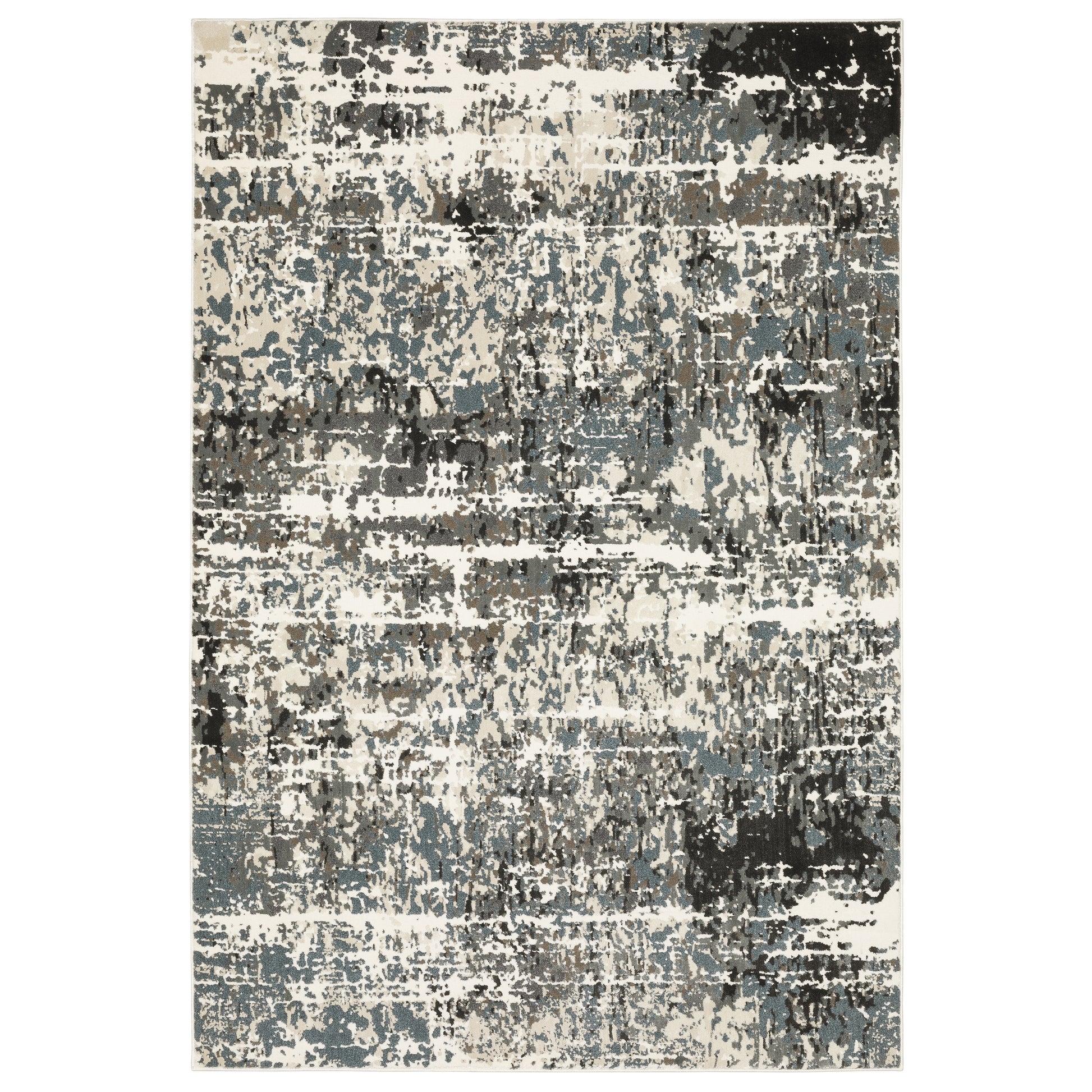 Raylan RAY10 Ivory Abstract Rug