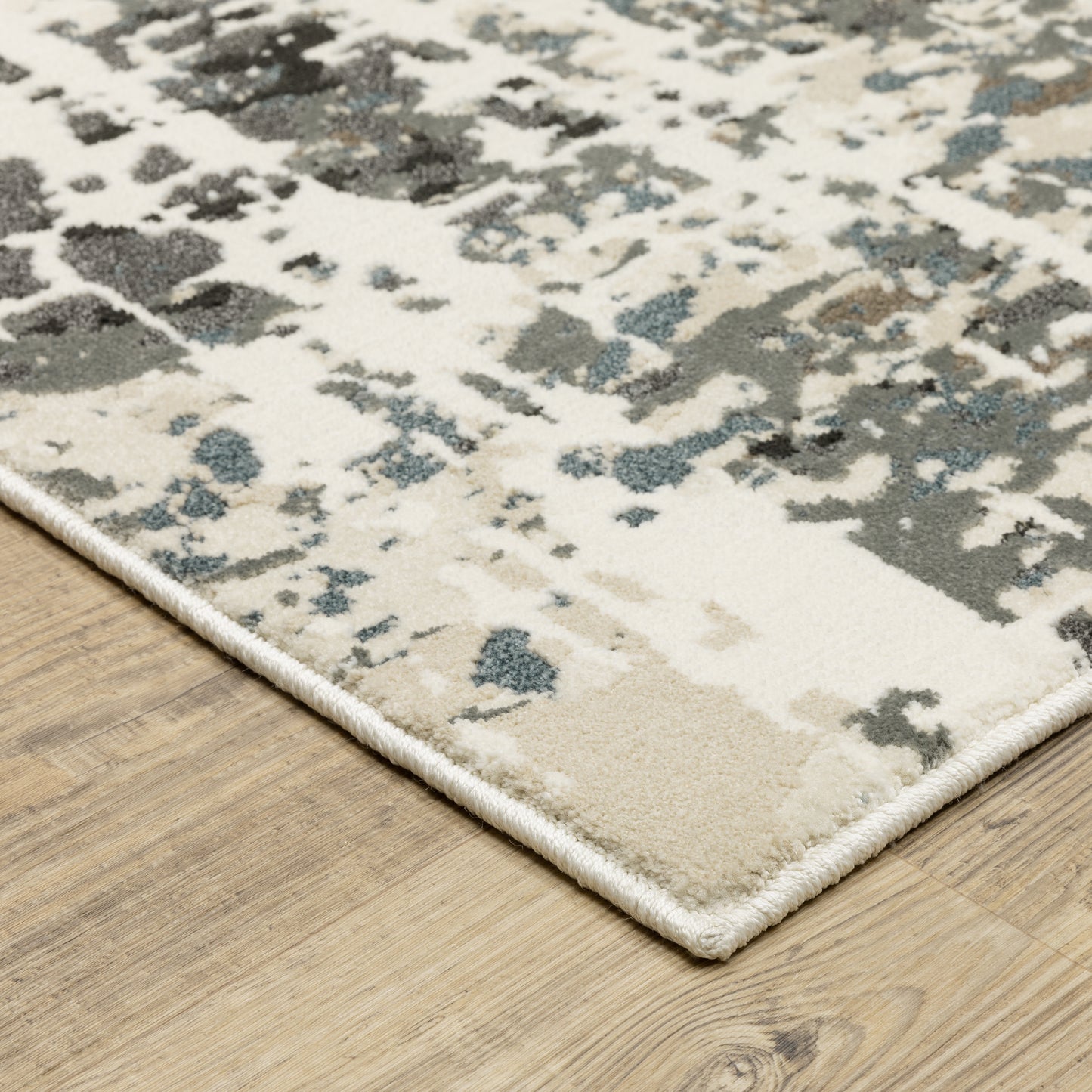 Raylan RAY10 Ivory Abstract Rug