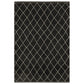 Raylan RAY12 Black Lattice Rug