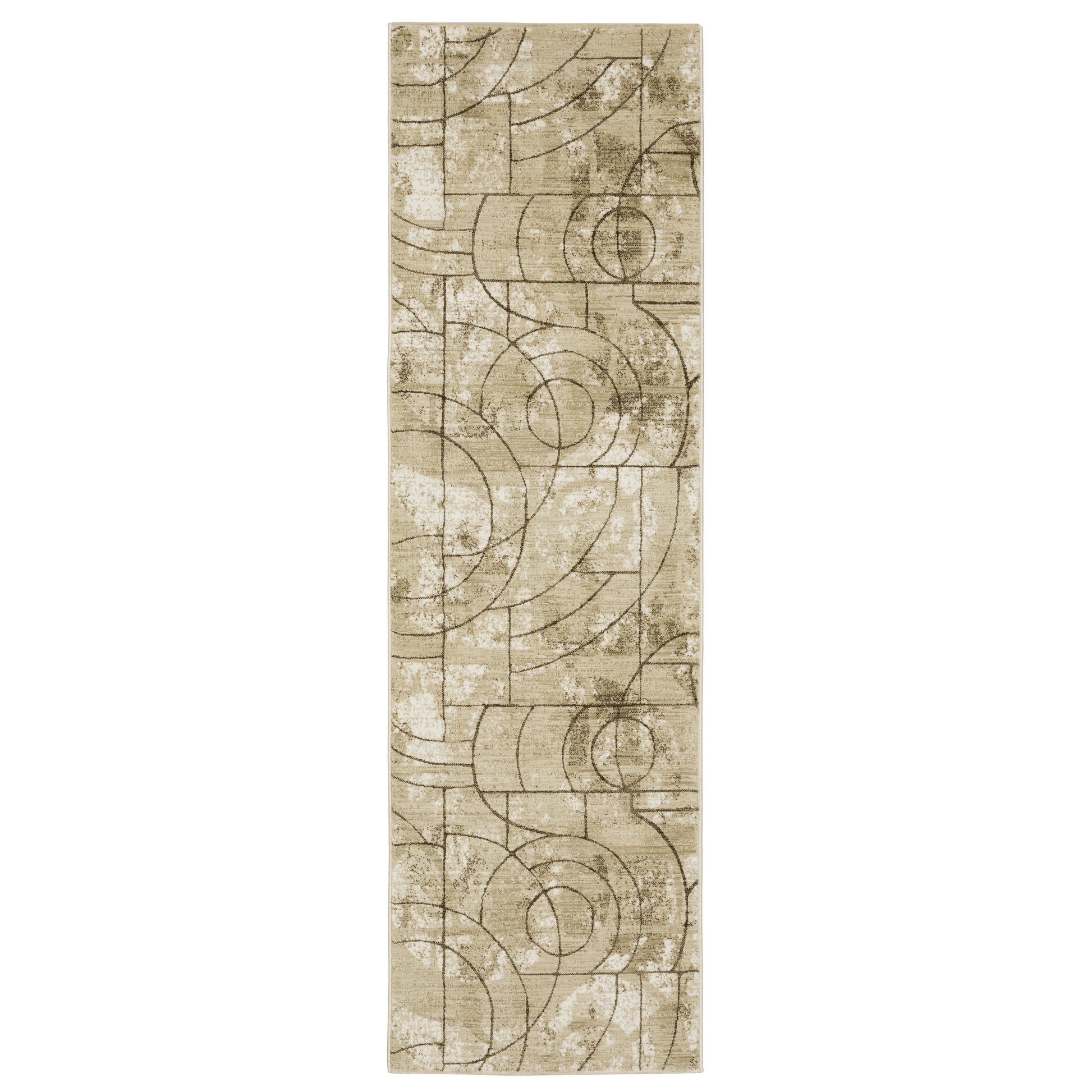 Reed RE10A Beige Distressed Rug