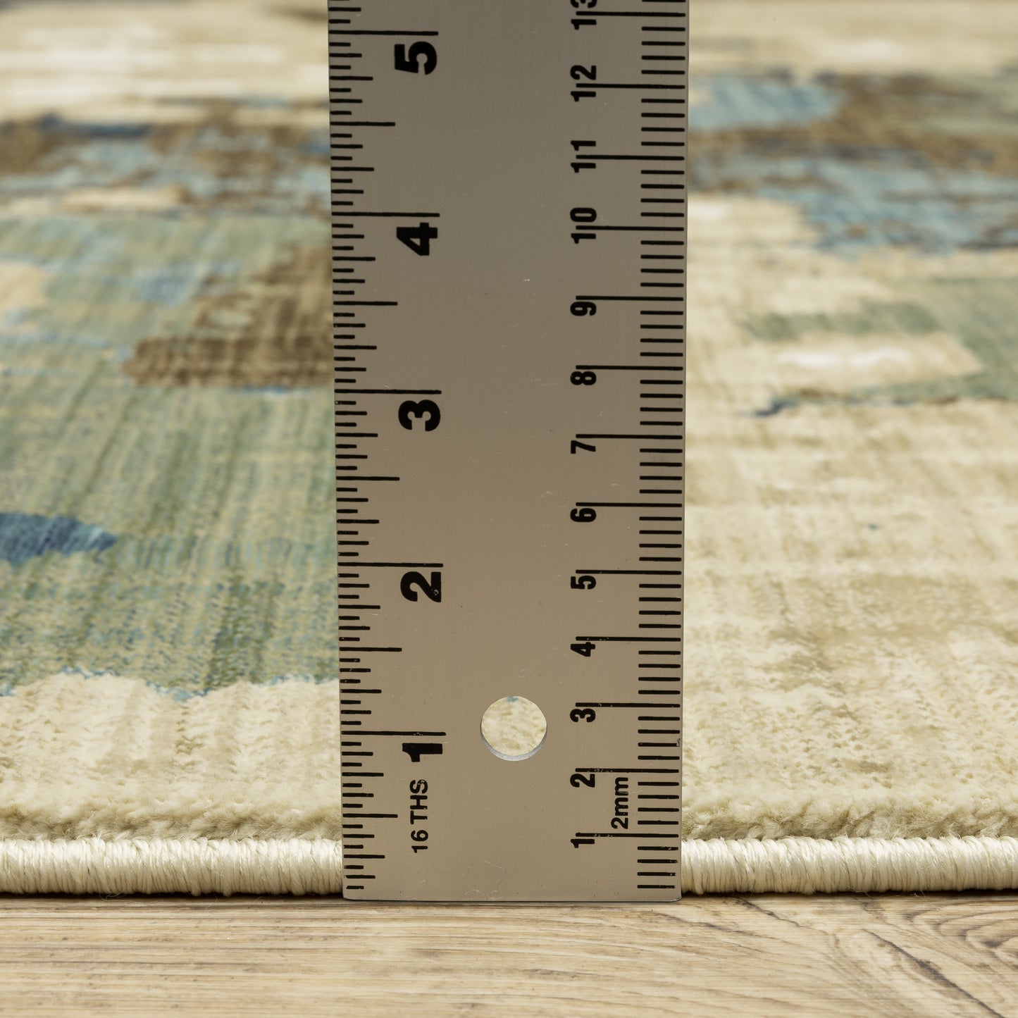Reed Distressed Beige/ Multi Abstract Cut Pile Rug