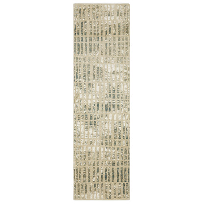 Reed RE12W Ivory Distressed Rug