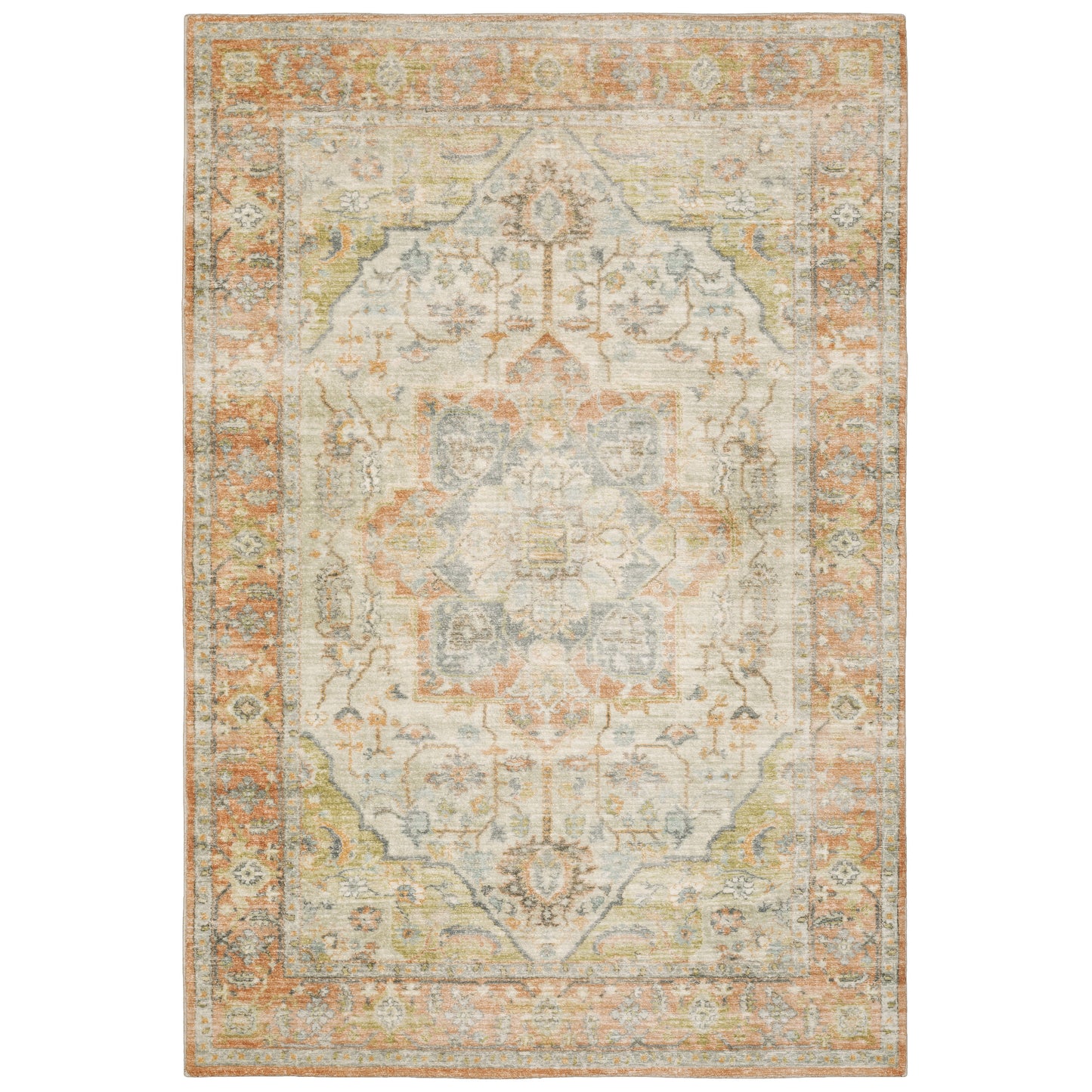 Savoy 28101 Orange Abstract Rug