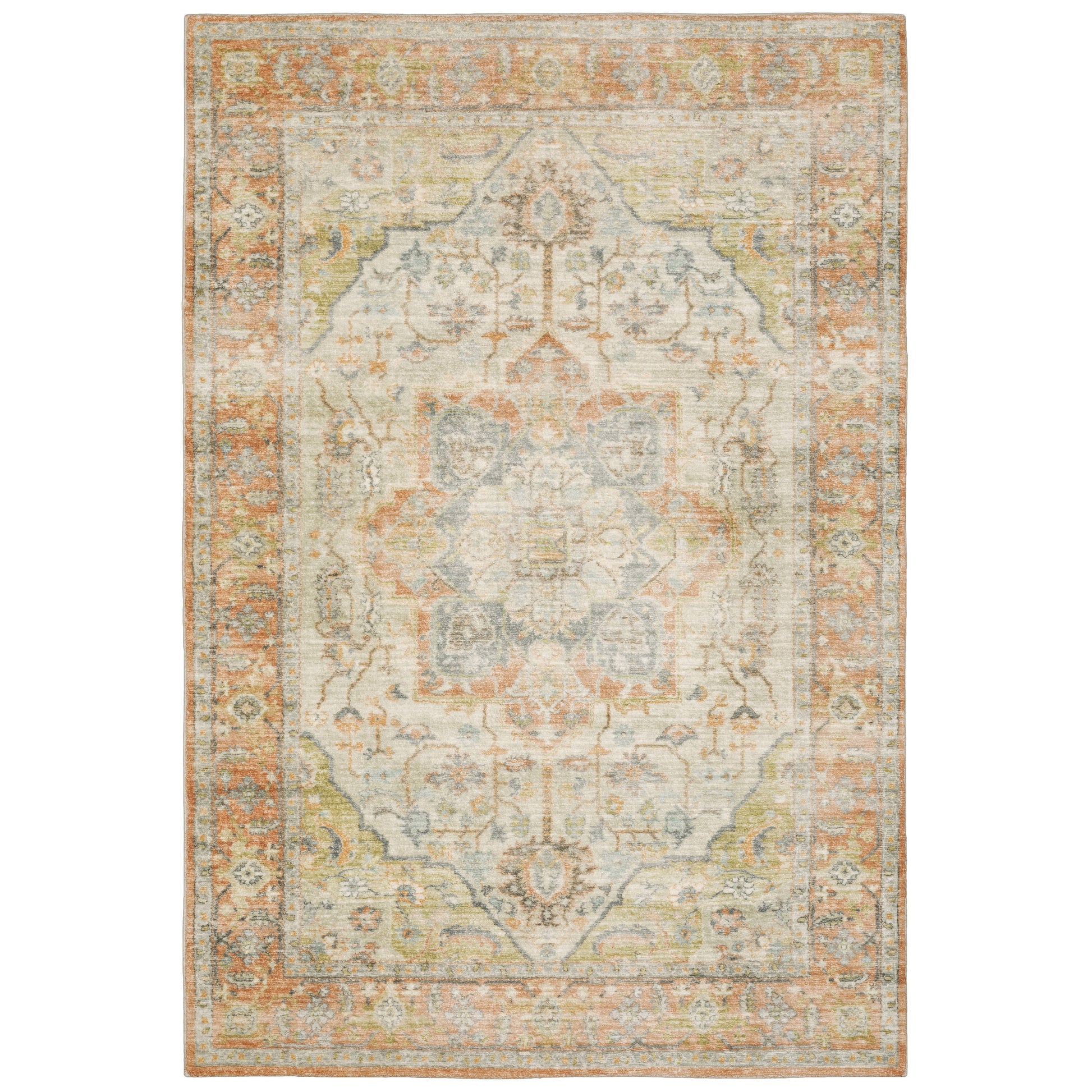 Savoy 28101 Orange Abstract Rug