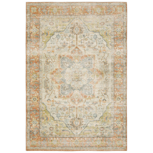 Savoy 28101 Orange Abstract Rug