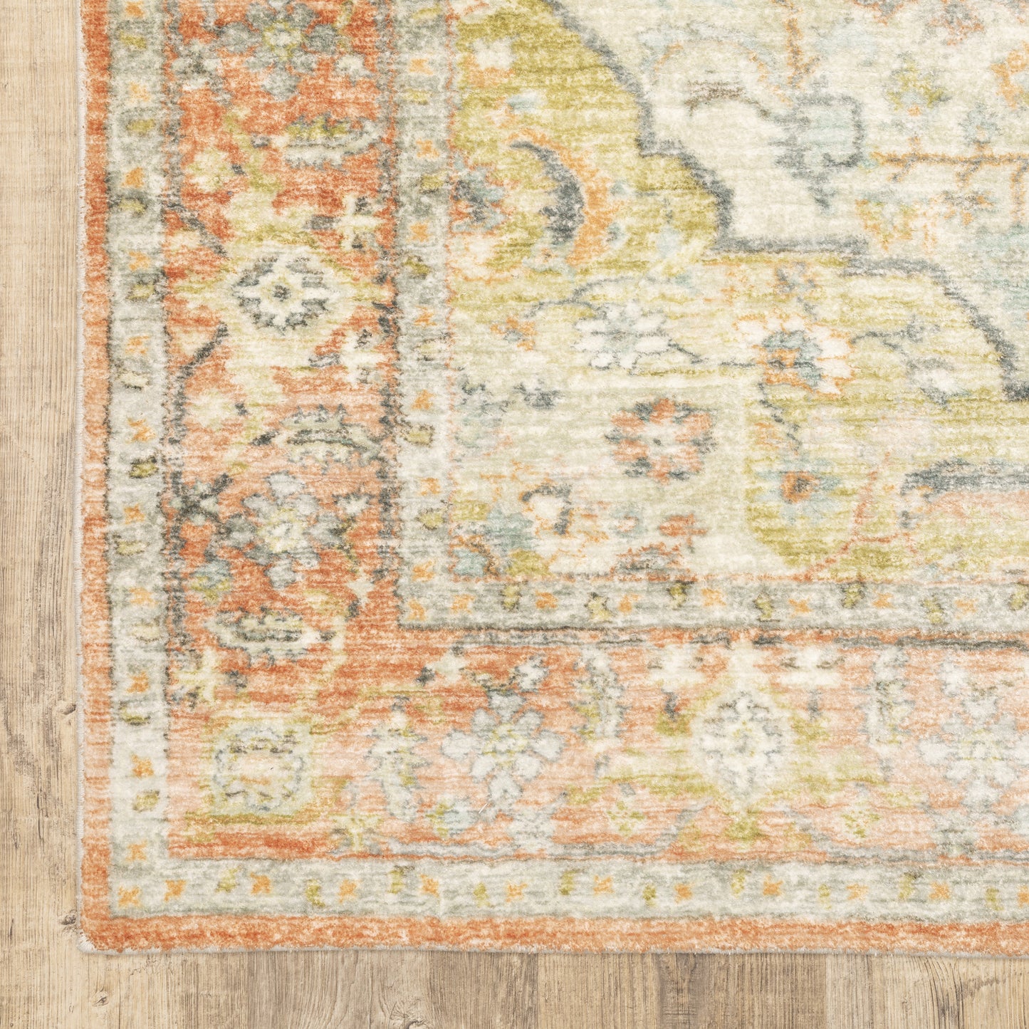 Savoy Abstract Orange/ Blue Cut Pile Rug