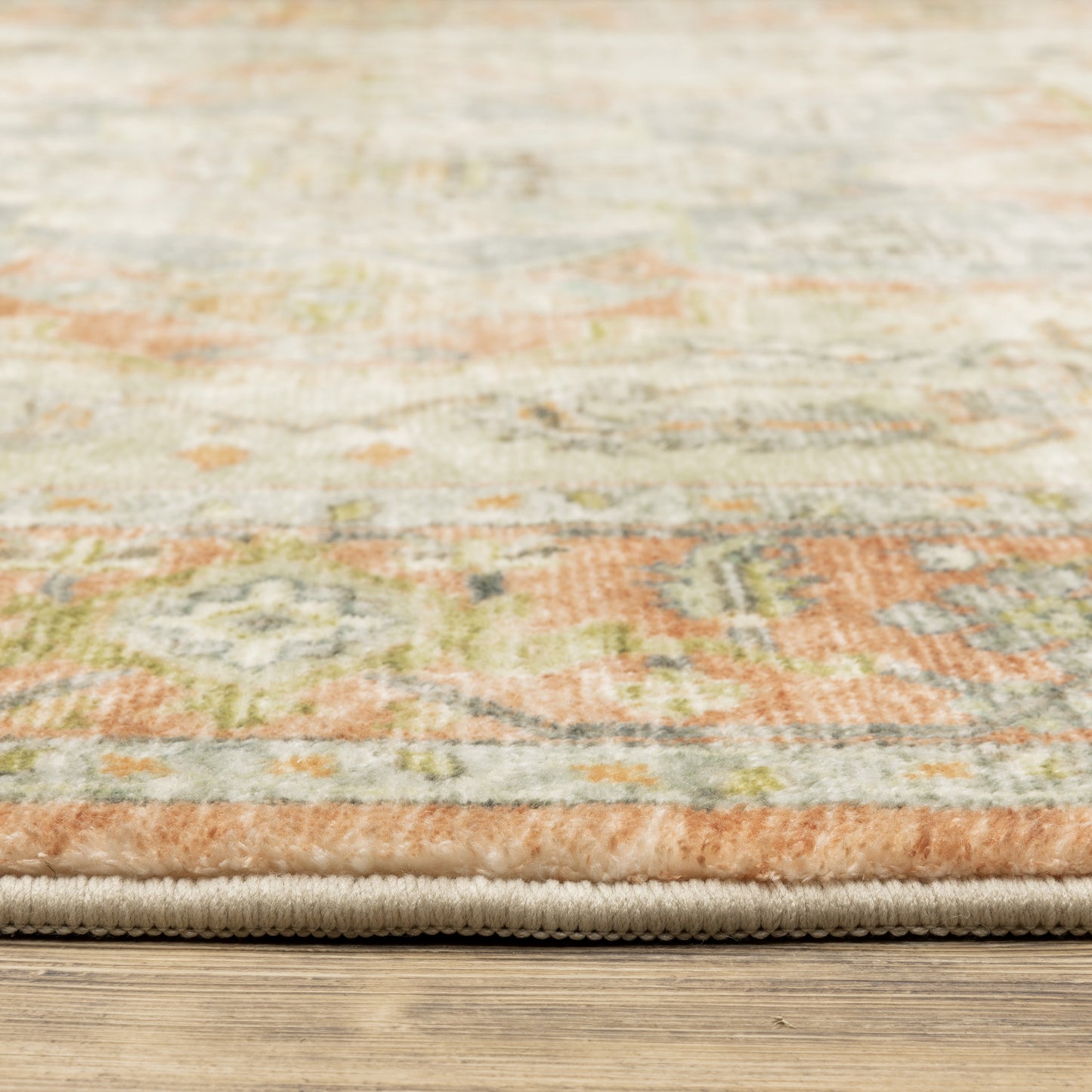 Savoy Abstract Orange/ Blue Cut Pile Rug