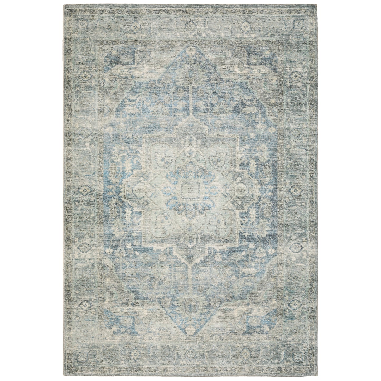 Savoy 28102 Grey Medallion Rug