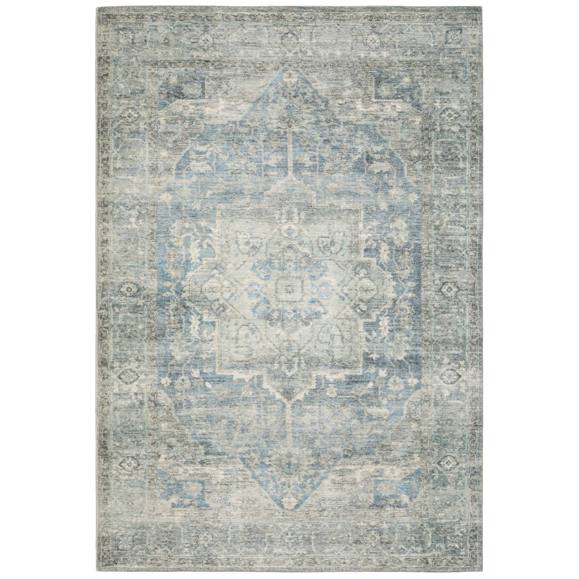 Savoy 28102 Grey Medallion Rug