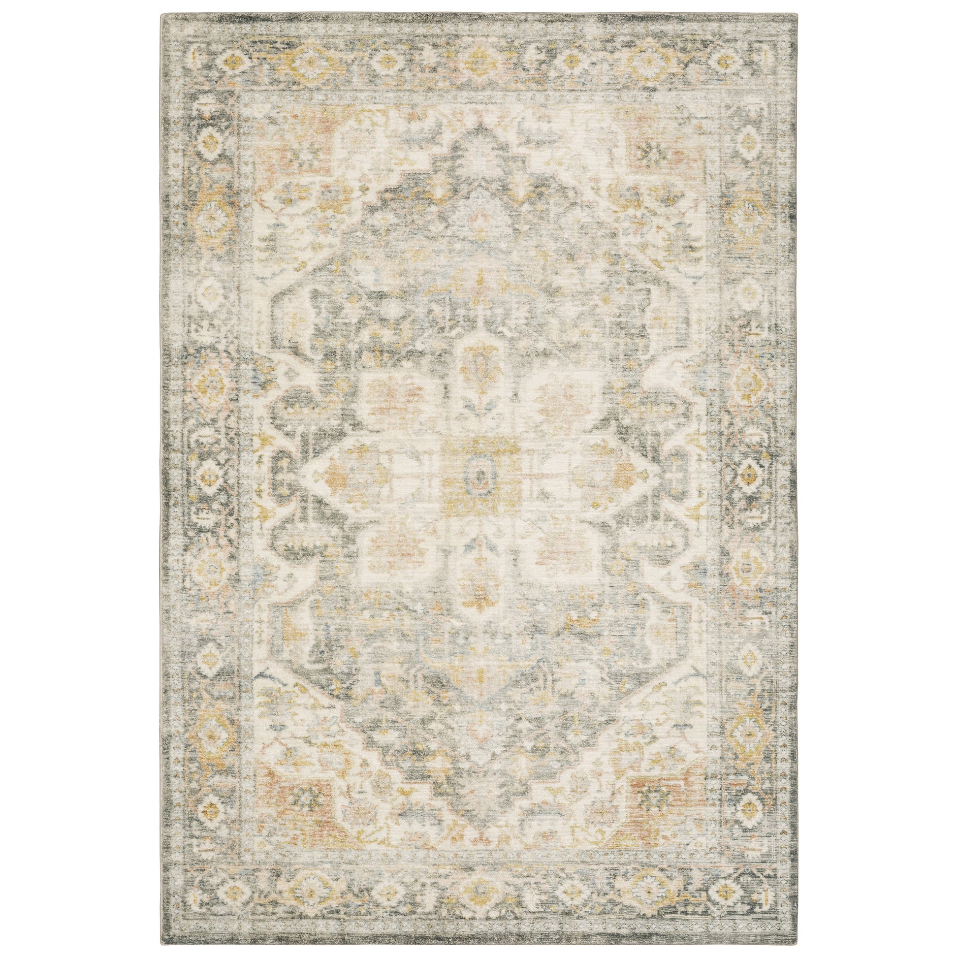 Savoy 28103 Grey Distressed Rug
