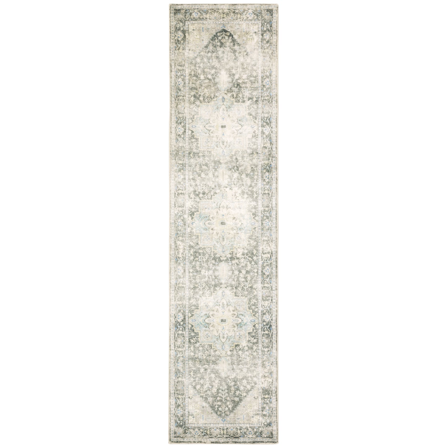Savoy 28104 Grey Distressed Rug