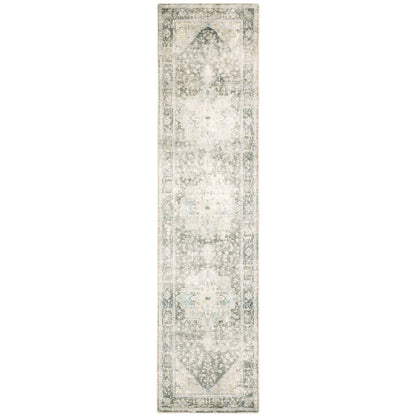 Savoy 28104 Grey Distressed Rug