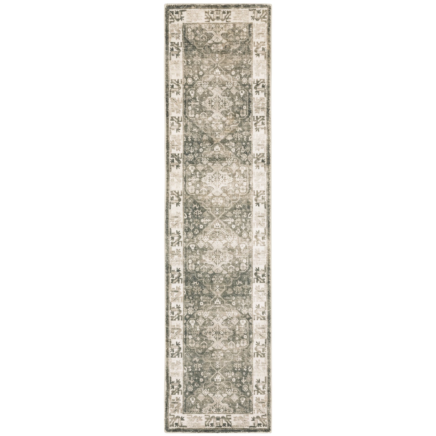 Savoy 28105 Charcoal Distressed Rug