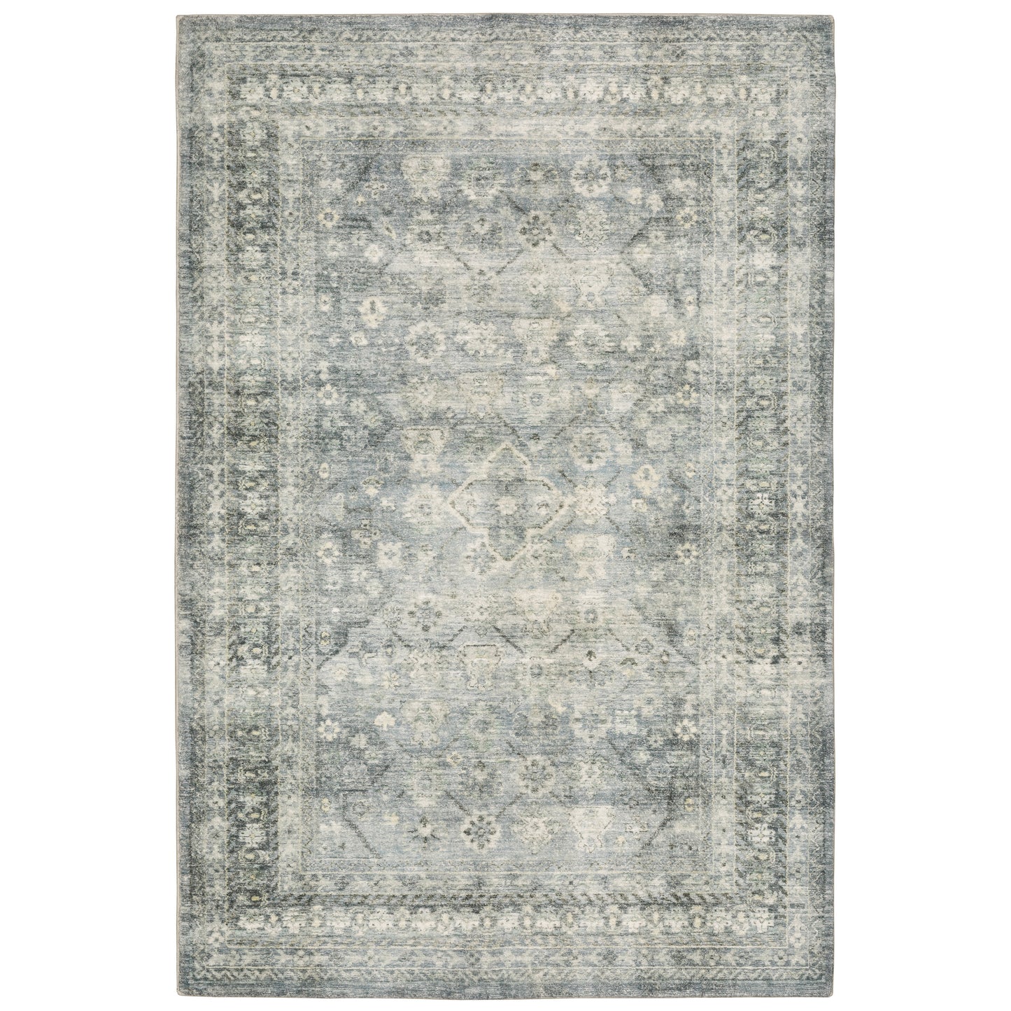 Savoy 28106 Blue Distressed Rug
