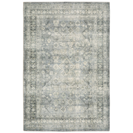 Savoy 28106 Blue Distressed Rug