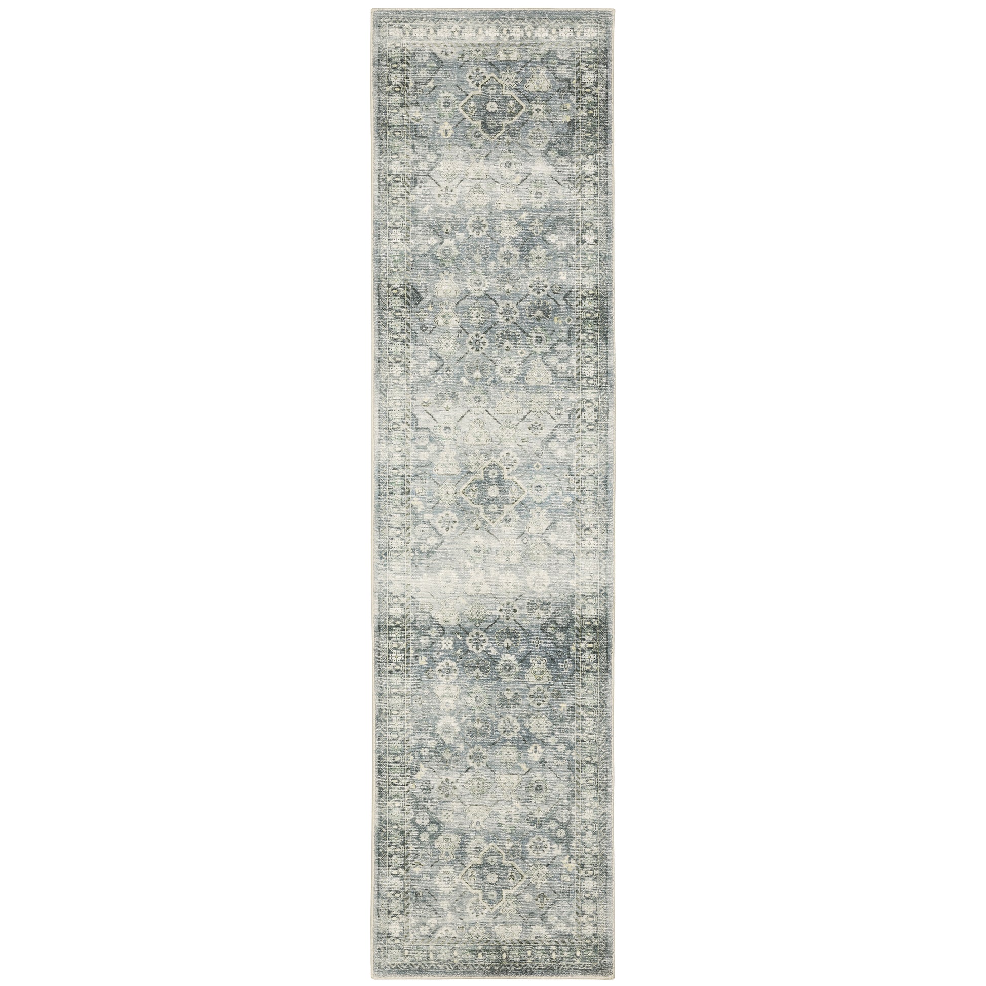 Savoy 28106 Blue Distressed Rug