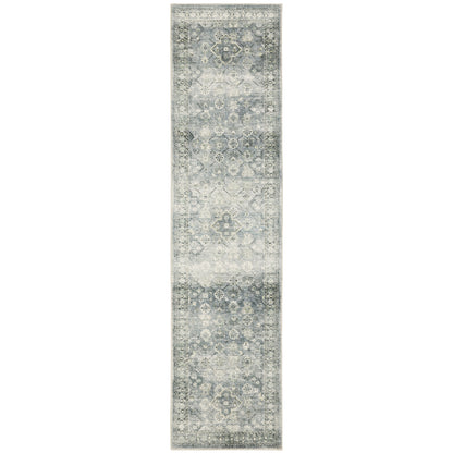 Savoy 28106 Blue Distressed Rug
