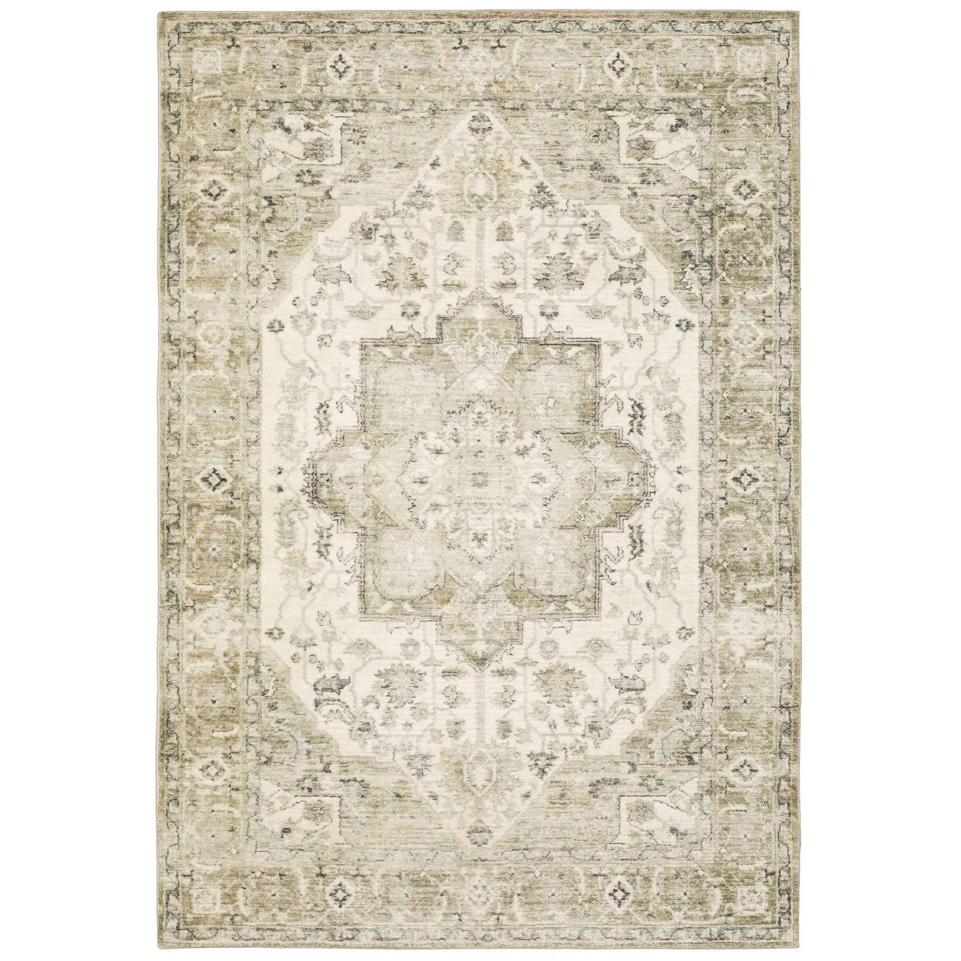 Savoy 28108 Green Distressed Rug