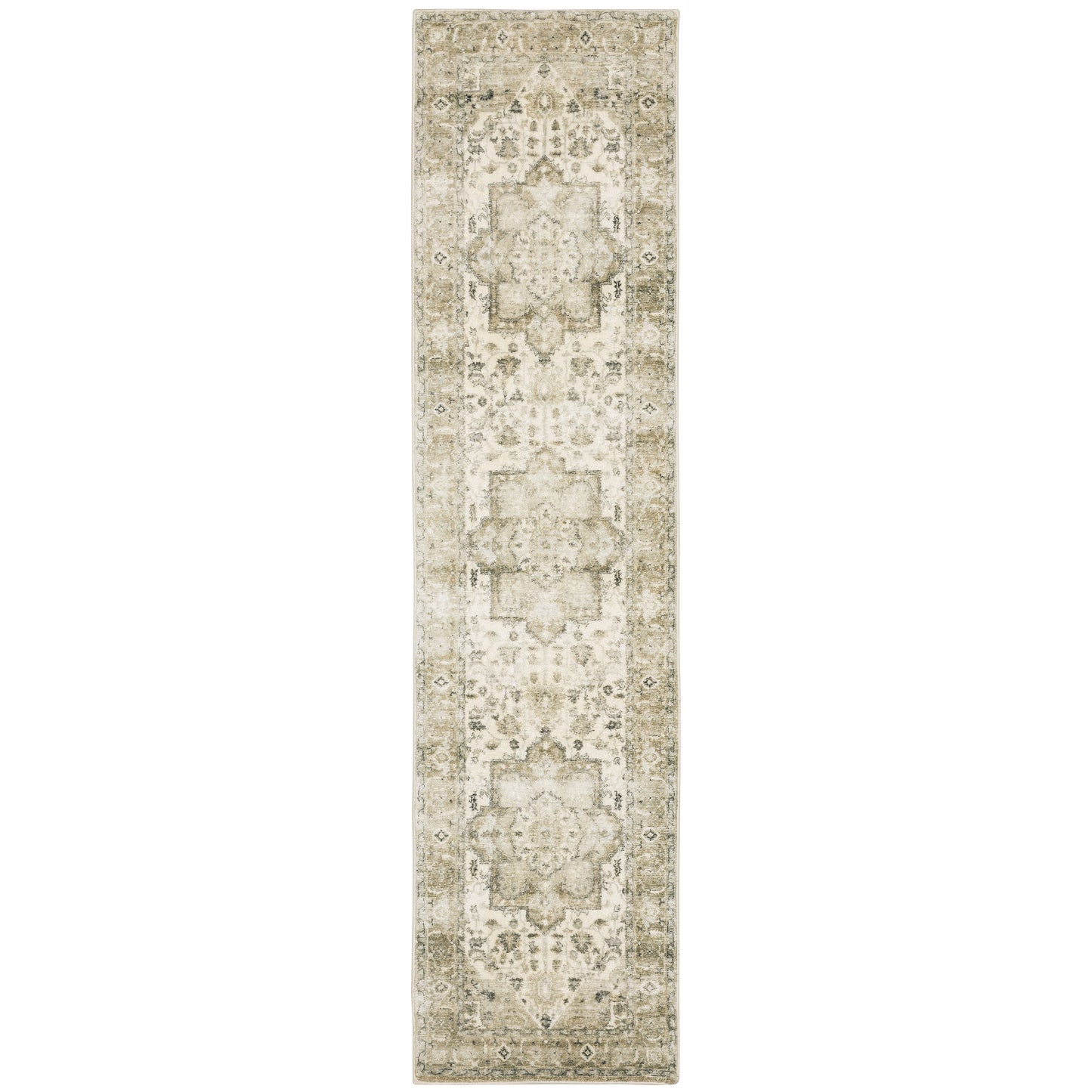 Savoy 28108 Green Distressed Rug