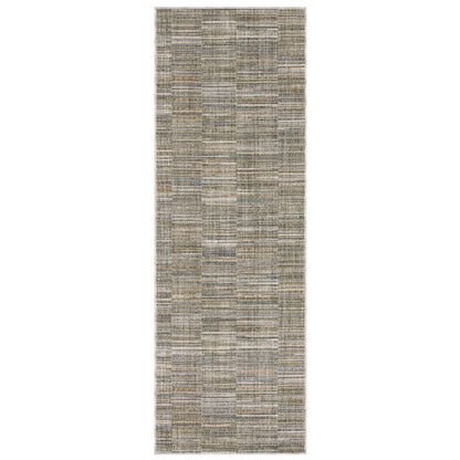 Soho Soh01 Beige/ Multi Distressed Stripe Rug