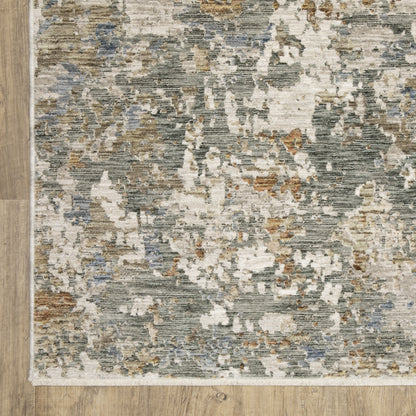 Soho Abstract Beige/ Multi Cut Pile Rug