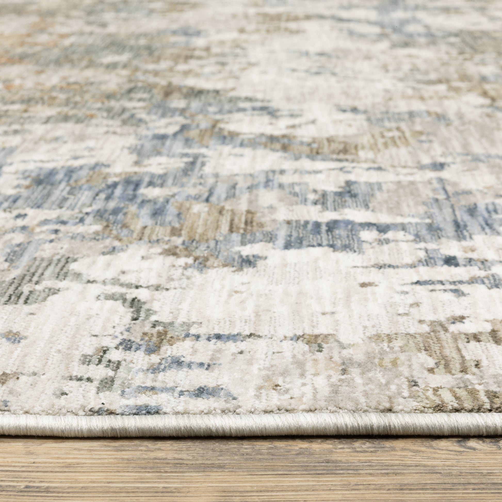Soho Abstract Beige/ Multi Cut Pile Rug