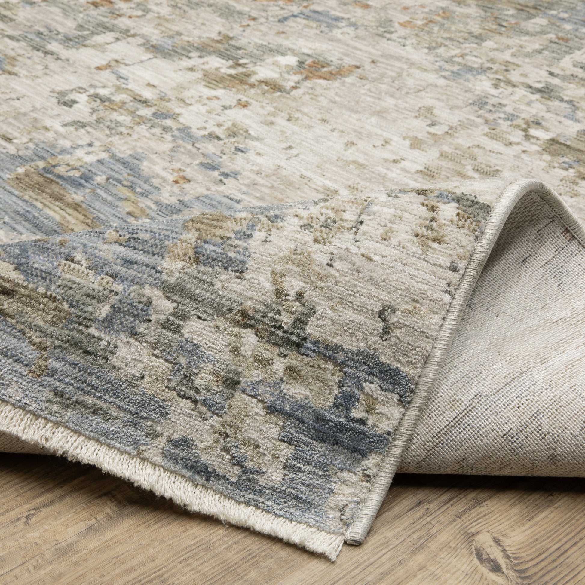 Soho Abstract Beige/ Multi Cut Pile Rug