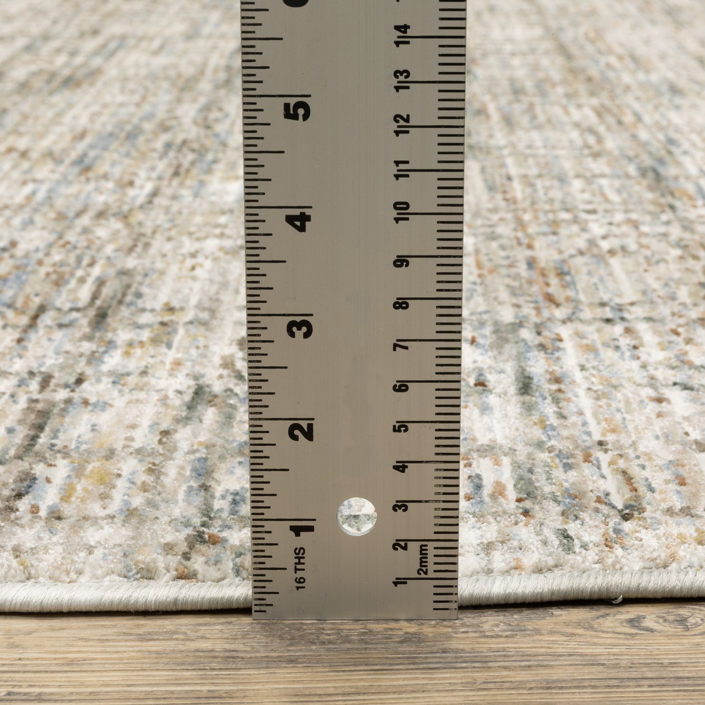 Soho Distressed Beige/ Multi Abstract Cut Pile Rug