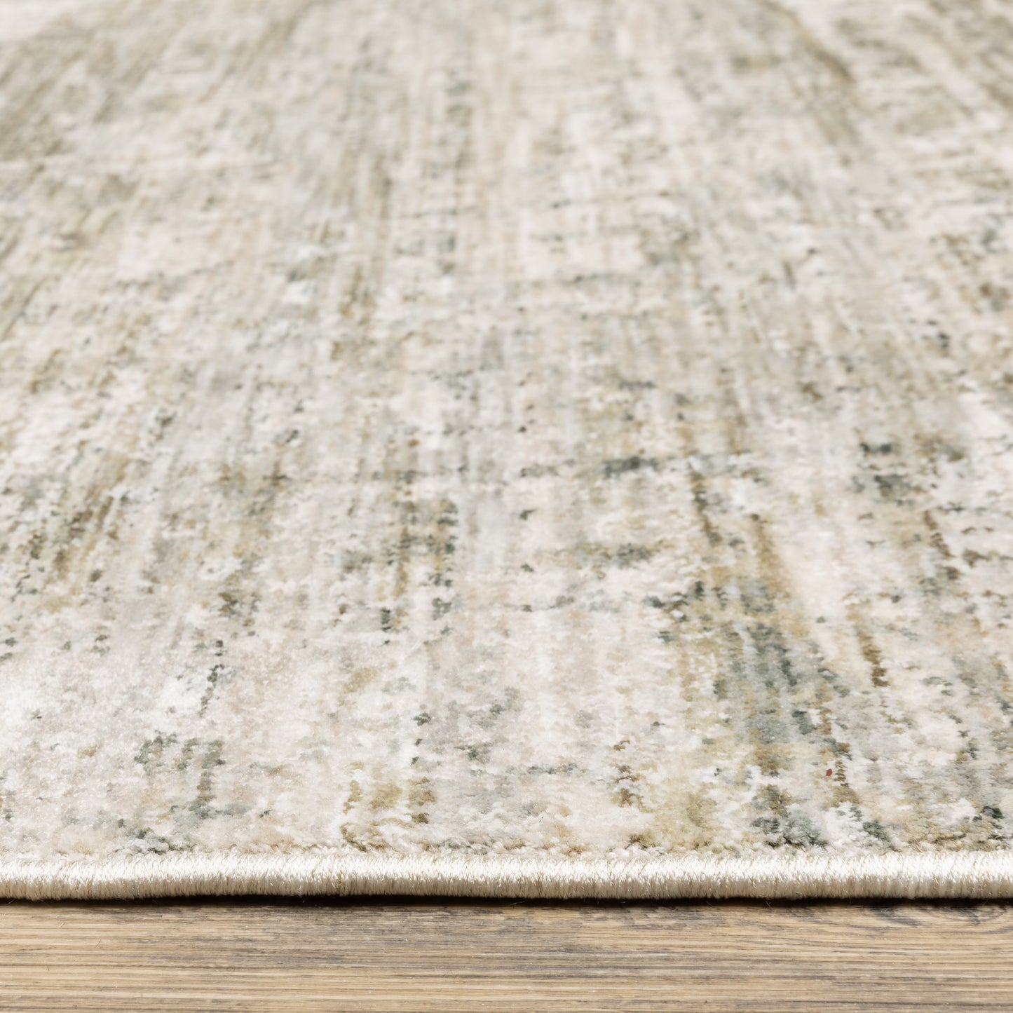 Soho Distressed Beige/ Grey Abstract Cut Pile Rug