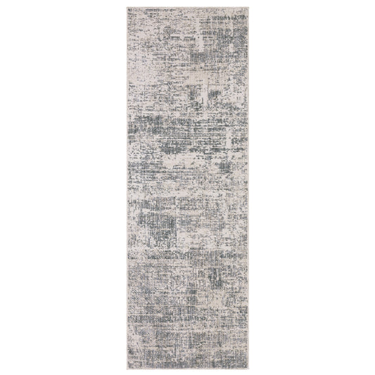 Soho Soh07 Grey/ Blue Distressed Abstract Rug