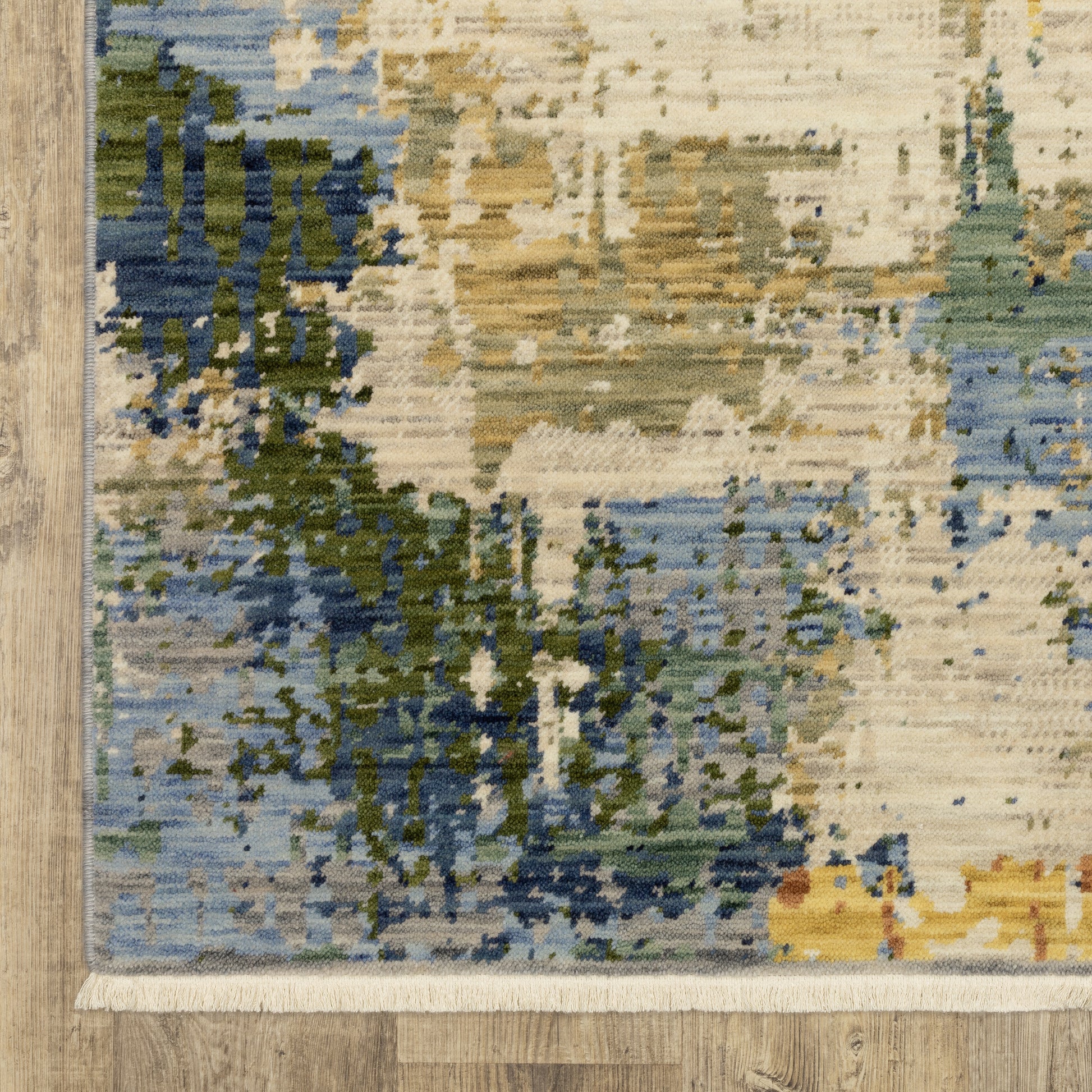 Soleri Abstract Beige/ Multi Cut Pile Rug