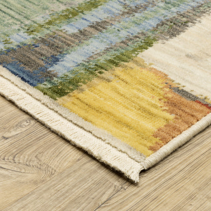 Soleri Abstract Multi/ Pink Cut Pile Rug