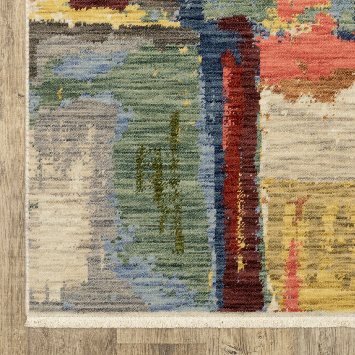 Soleri Abstract Multi/ Pink Cut Pile Rug