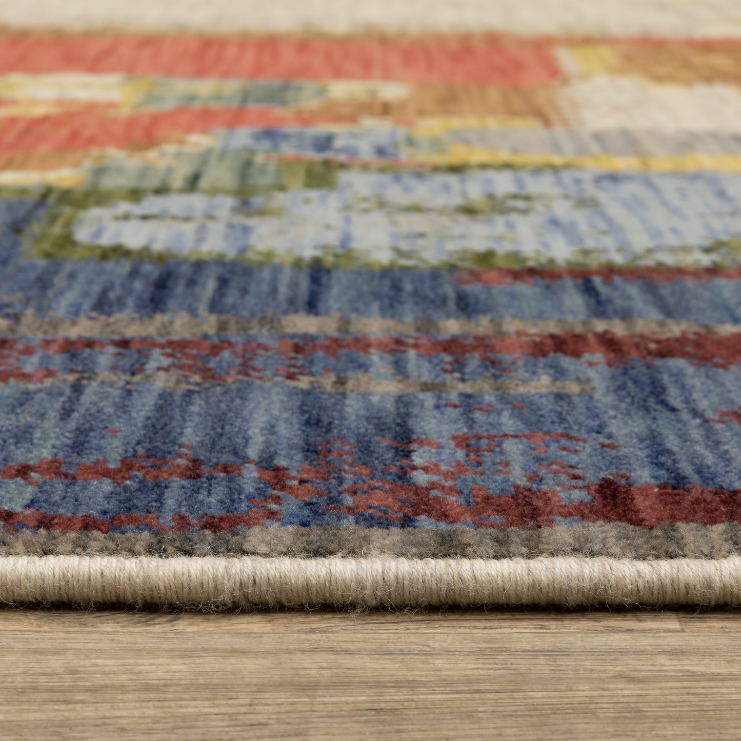 Soleri Abstract Multi/ Pink Cut Pile Rug