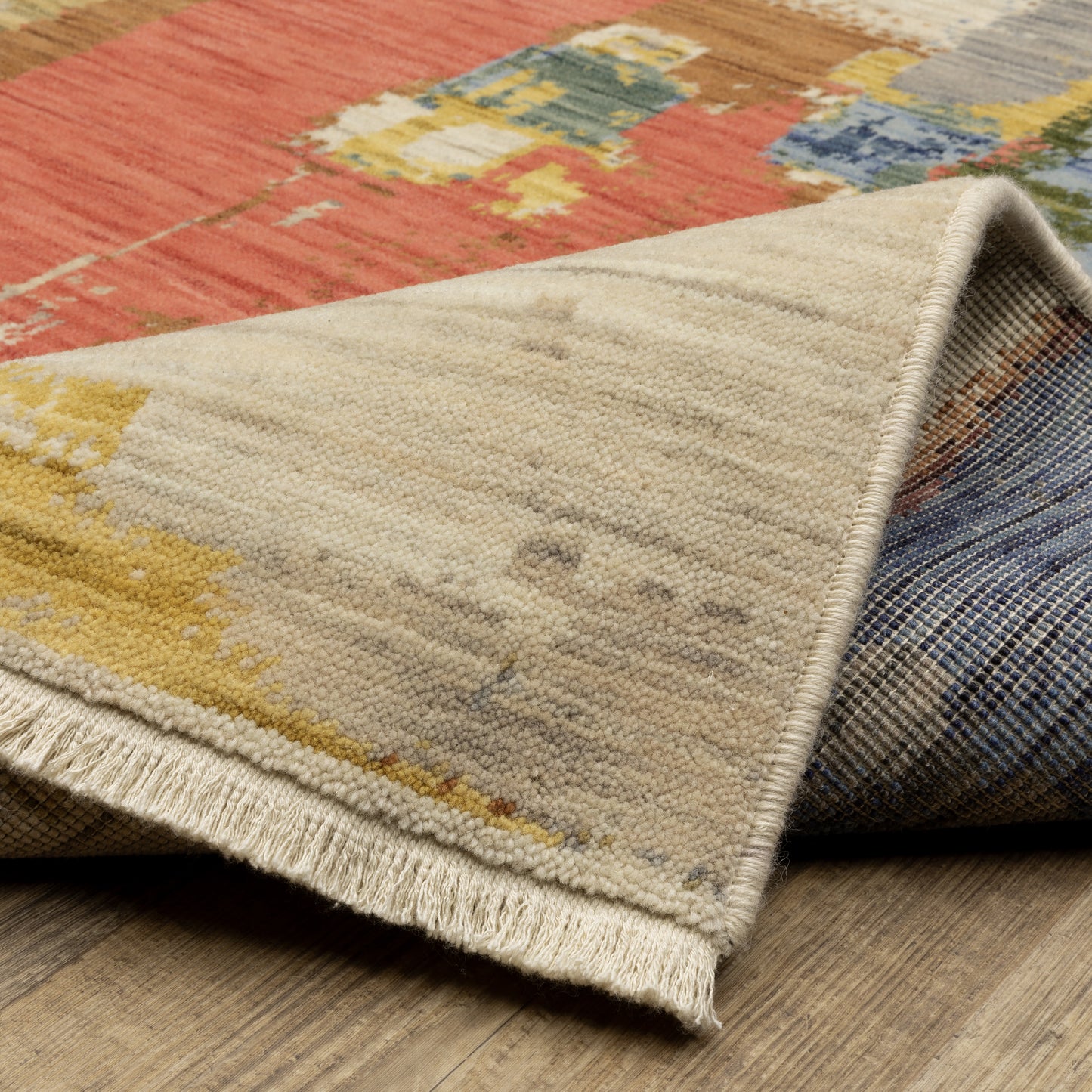 Soleri Abstract Multi/ Pink Cut Pile Rug