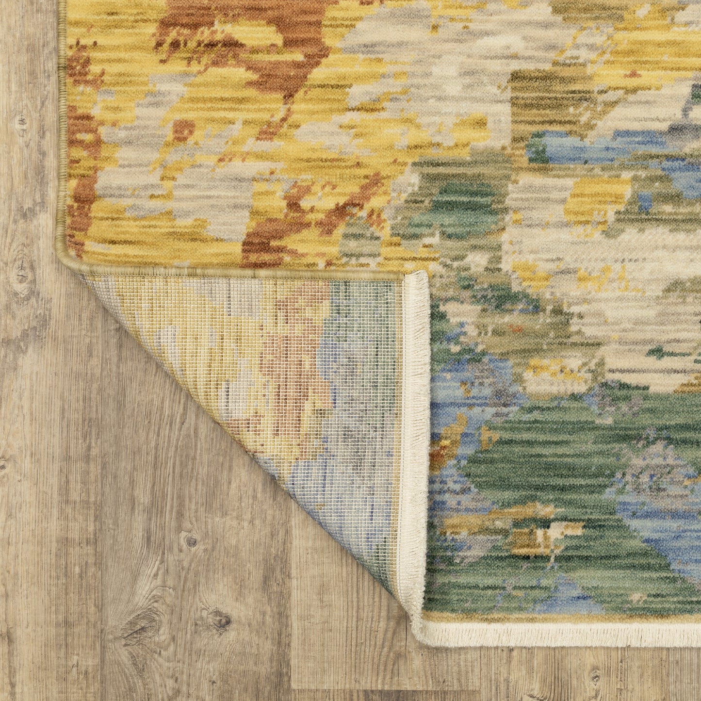 Soleri Abstract Beige/ Multi Cut Pile Rug