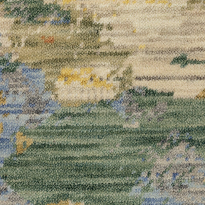 Soleri Abstract Beige/ Multi Cut Pile Rug