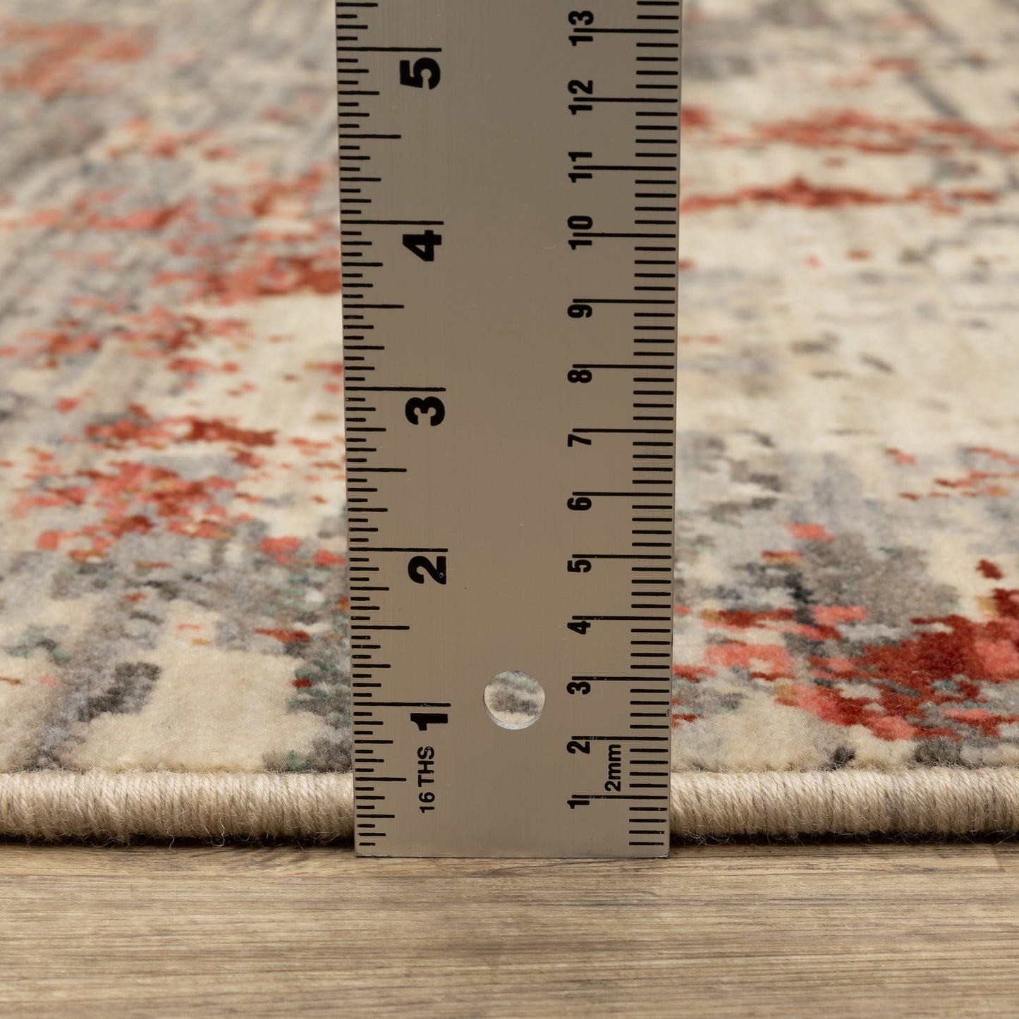 Soleri Abstract Beige/ Pink Cut Pile Rug