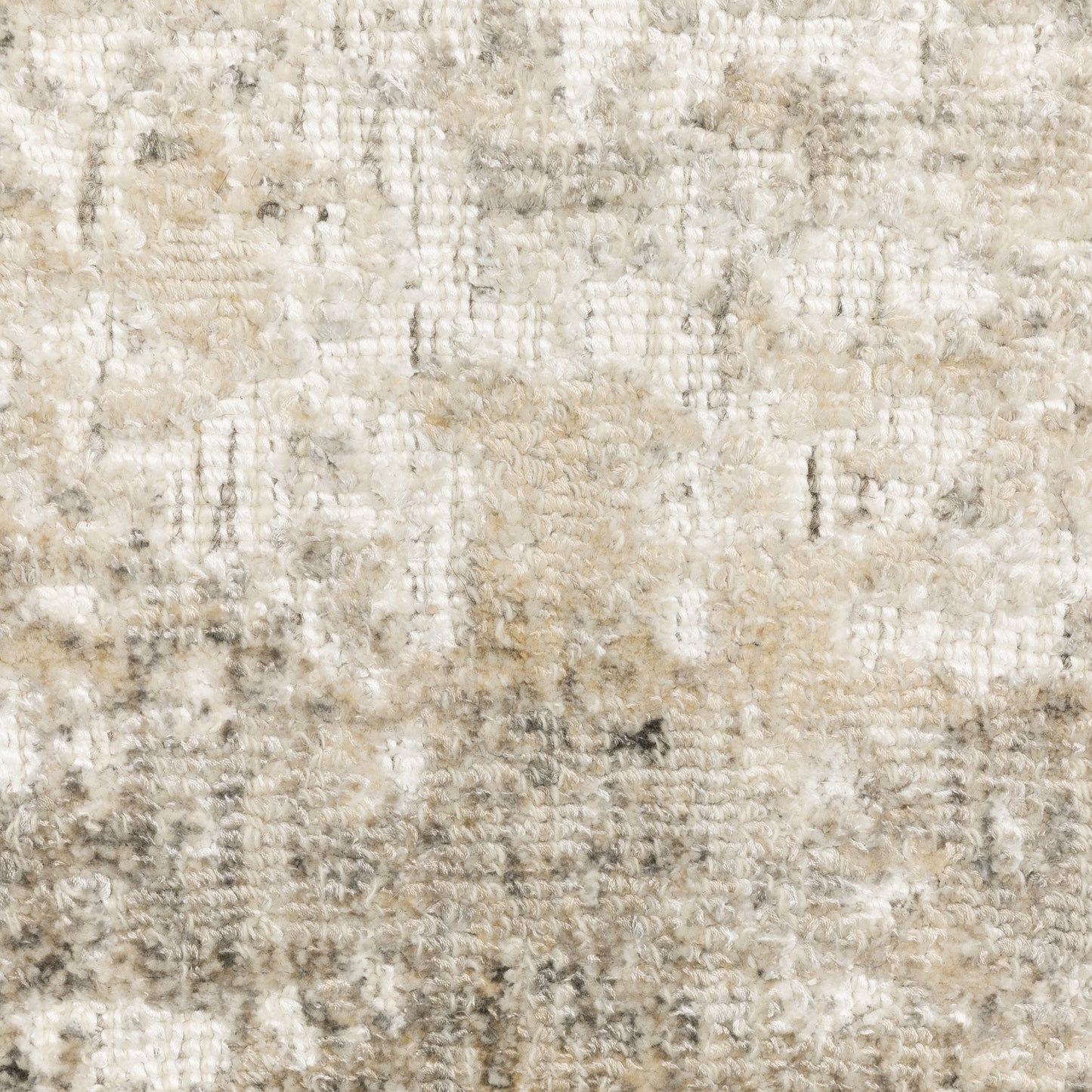 Solstice Abstract Grey/ Beige Mixed Pile Rug