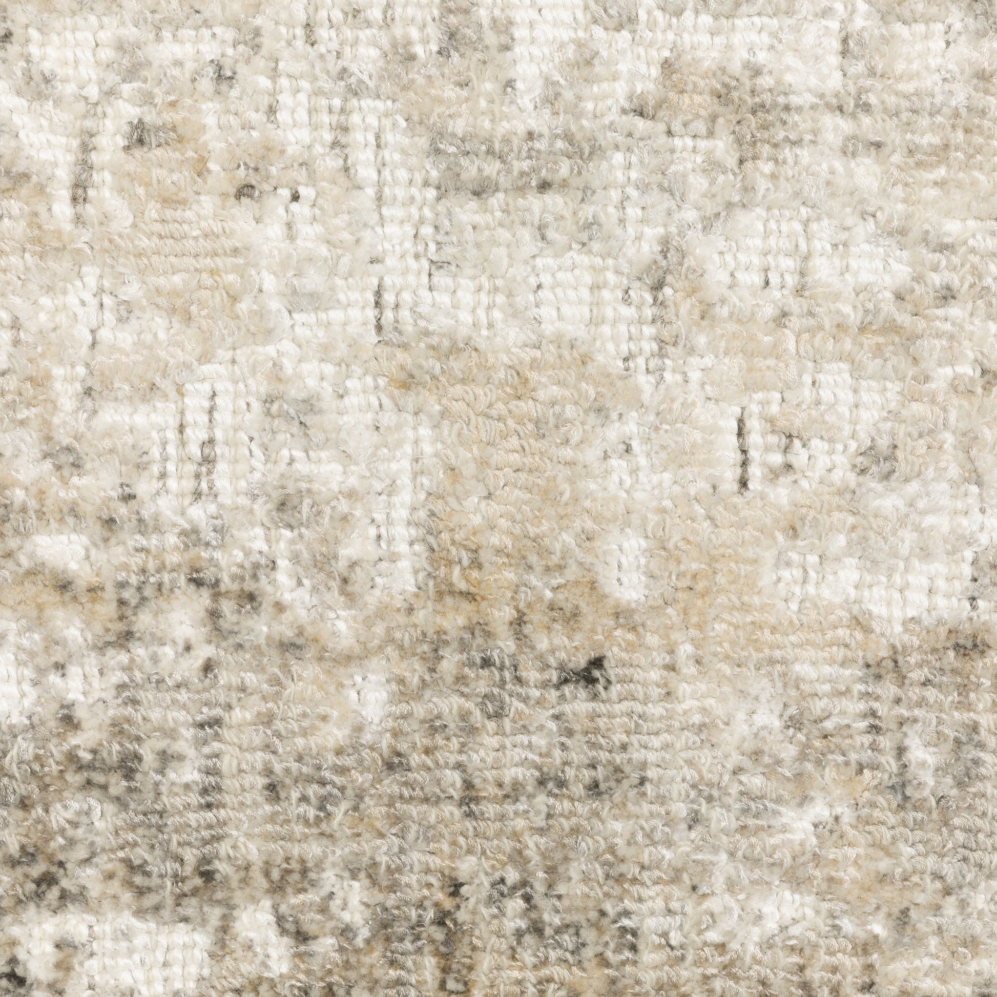 Solstice Abstract Grey/ Beige Mixed Pile Rug