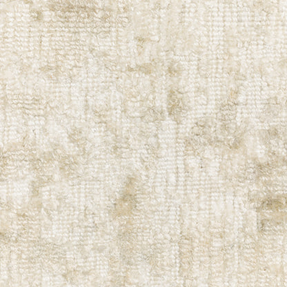 Solstice Abstract Ivory/ Beige Mixed Pile Rug