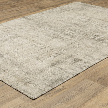 Solstice Abstract Beige/ Black Mixed Pile Rug