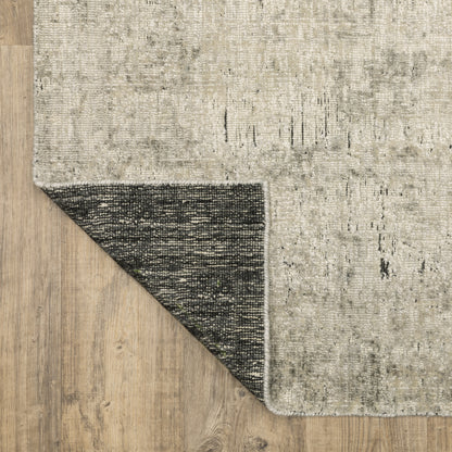 Solstice Abstract Beige/ Black Mixed Pile Rug